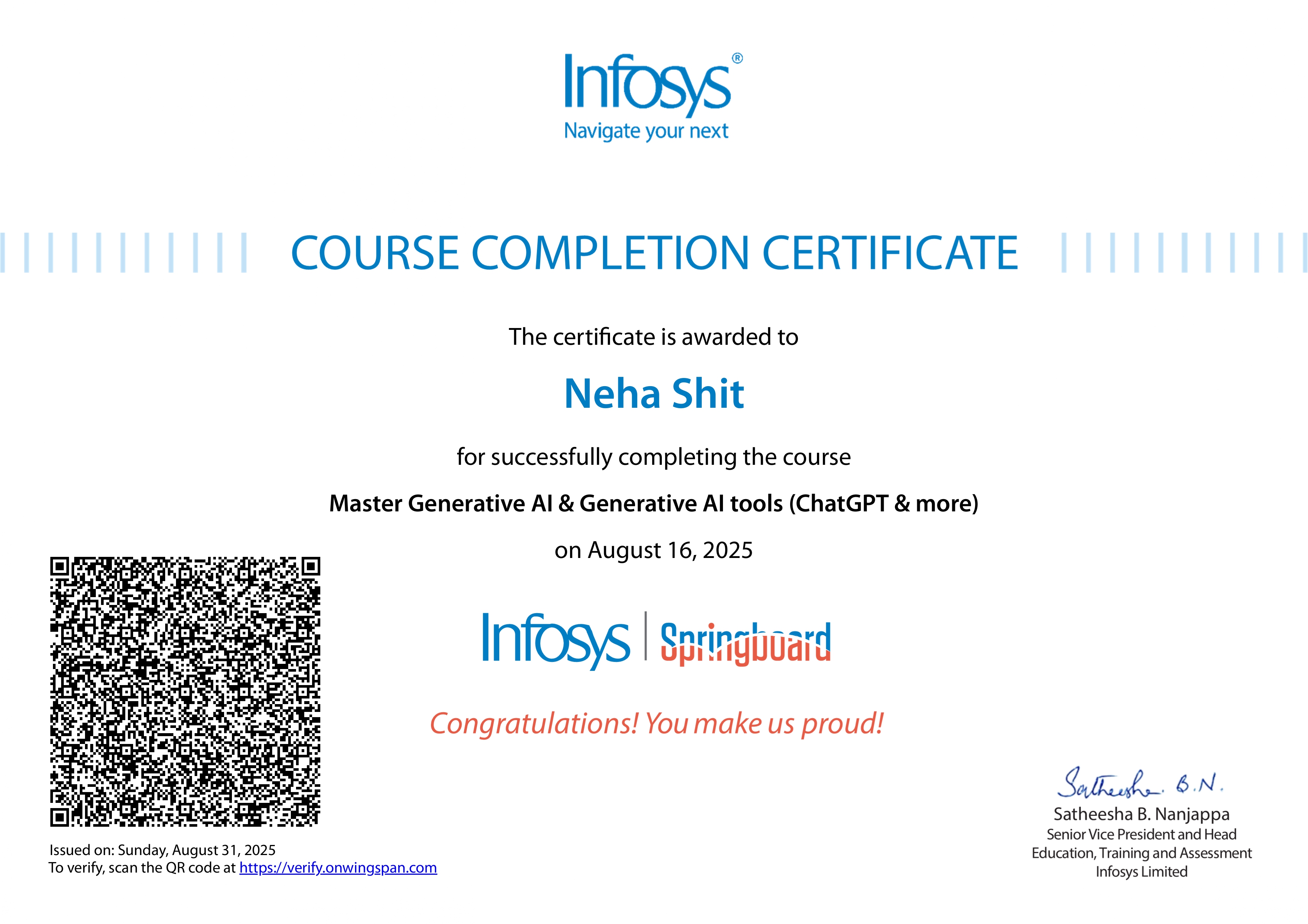 Generative AI Certificate